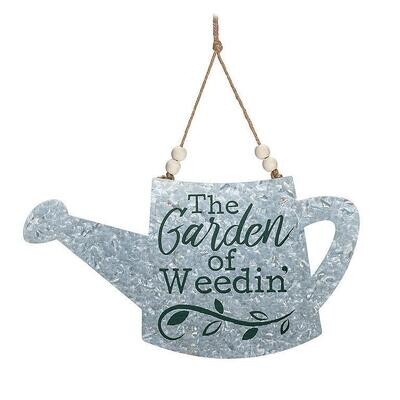 Watering Can Sign - The Garden of Weedin'