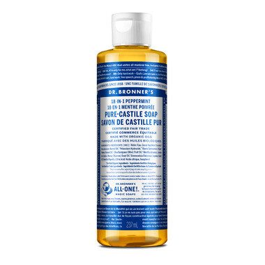 Dr. Bronners Organic Pure Castile Liquid Soap (Peppermint) 237ml