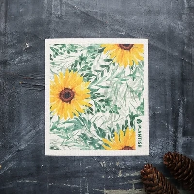 Plantish Swedish Dishcloth - Sunflower