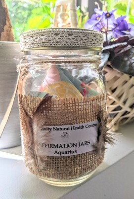 Affirmation Jar - Aquarius Zodiac
