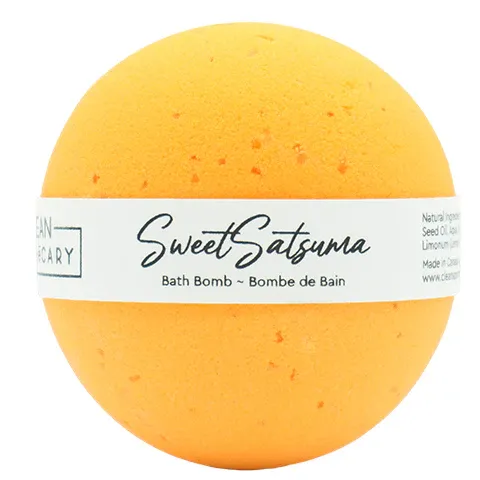 Clean Apothecary Sweet Satsuma Bath Bomb