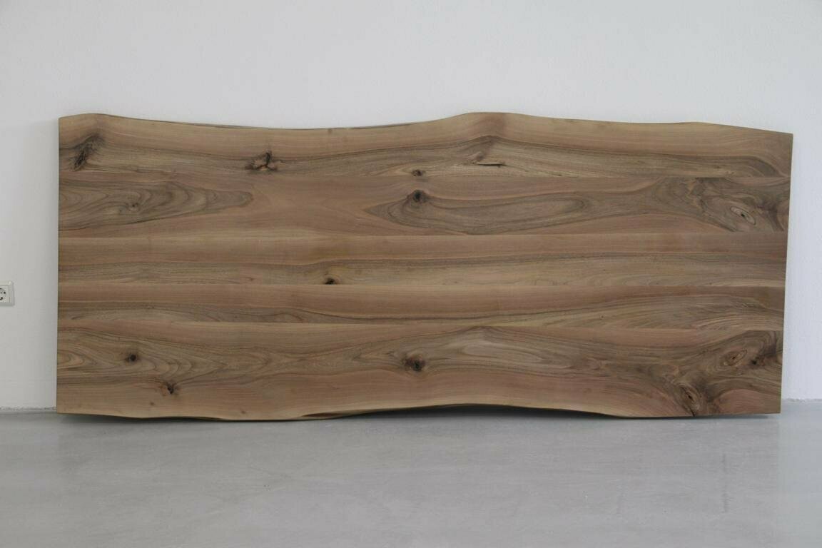 Massivholz Tischplatte Nussbaum 4 cm