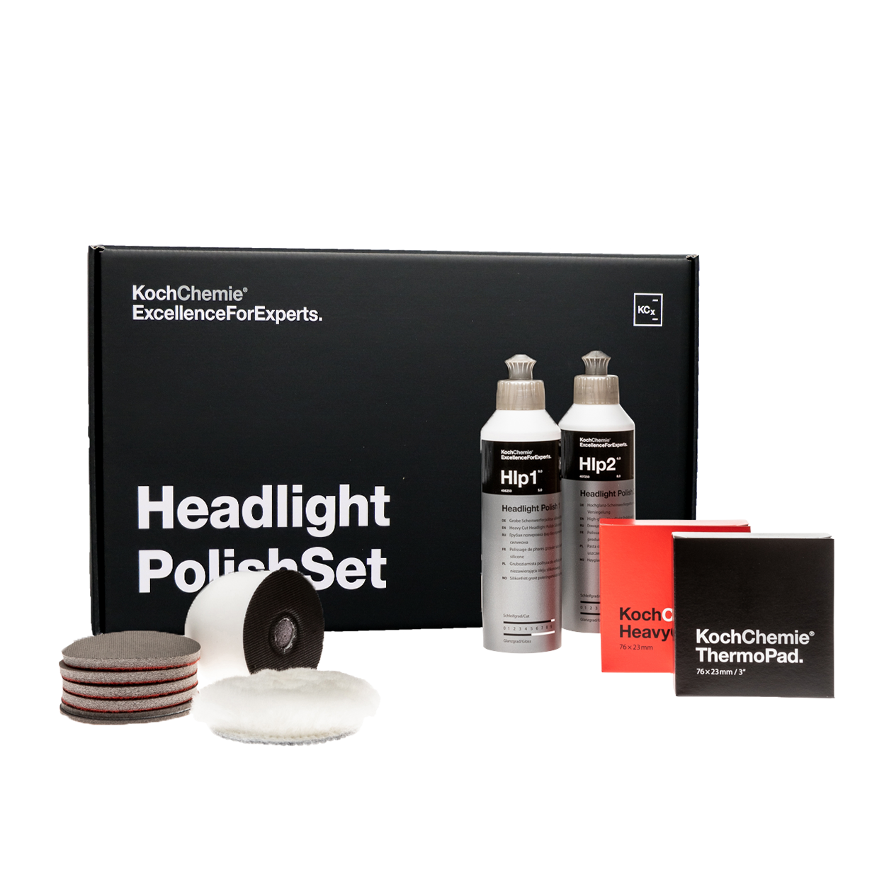 Headlight Polish Set - Scheinwerfer-Aufbereitungsset