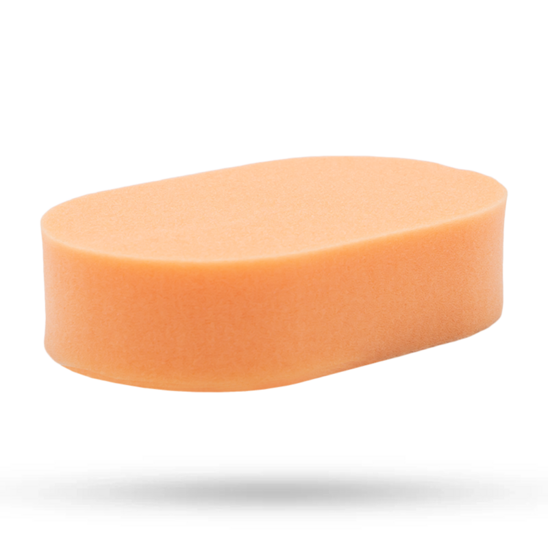 HANDPOLIERSCHWAMM HART ORANGE OVAL / APPLIKATOR HANDPOLIERSCHWAMM HART ORANGE OVAL / APPLIKATOR