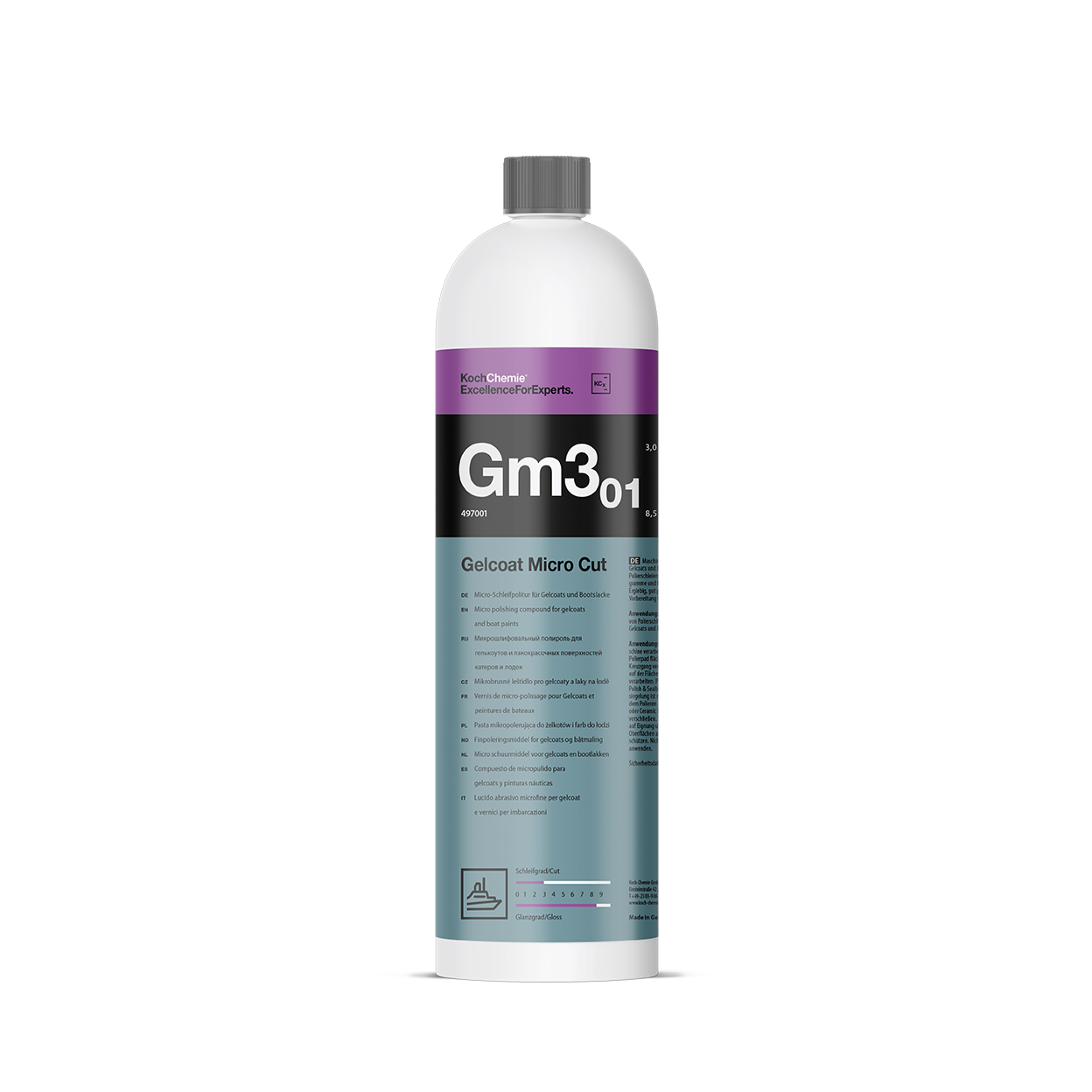 Gelcoat Micro Cut  Gm3.01 - Micro-Schleifpolitur für Gelcoats und Bootslacke 1l