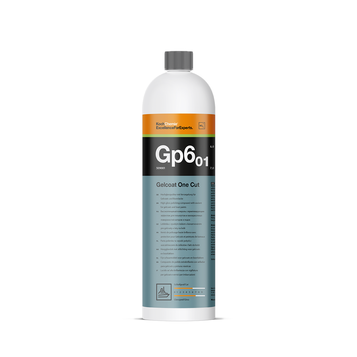 Gelcoat One Cut Gp6.01 - Hochglanzpolitur mit Versiegelung für Gelcoats und Bootslacke 1l