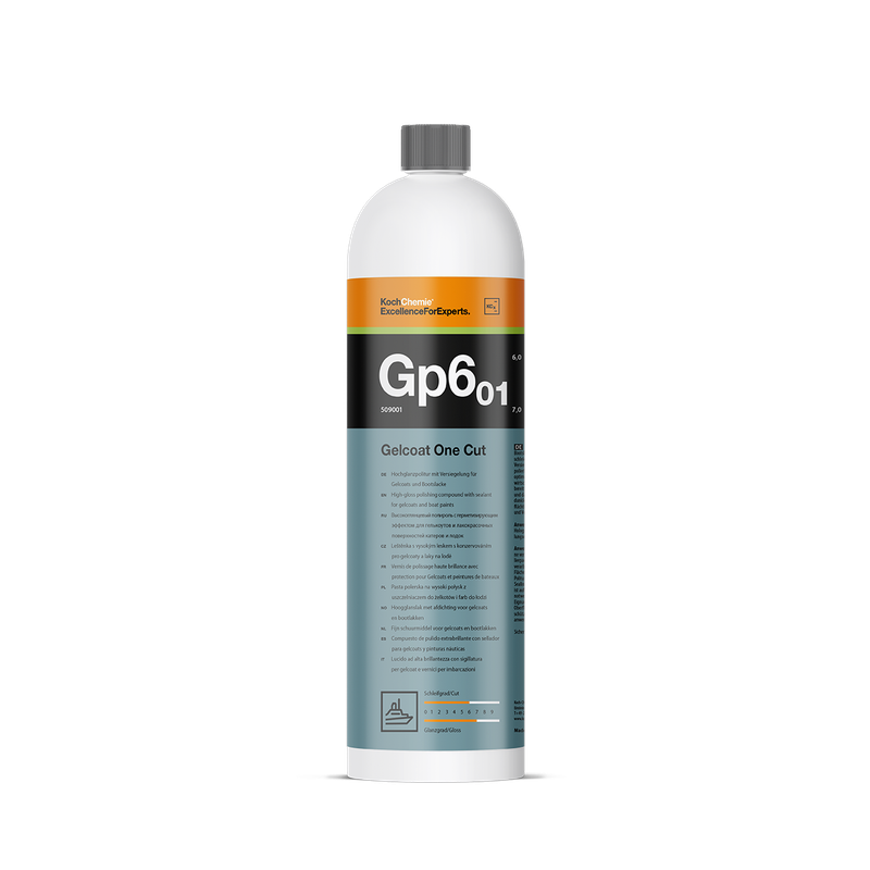 Gelcoat One Cut Gp6.01 - Hochglanzpolitur mit Versiegelung für Gelcoats und Bootslacke 1l Gelcoat One Cut Gp6.01 - Hochglanzpolitur mit Versiegelung für Gelcoats und Bootslacke 1l