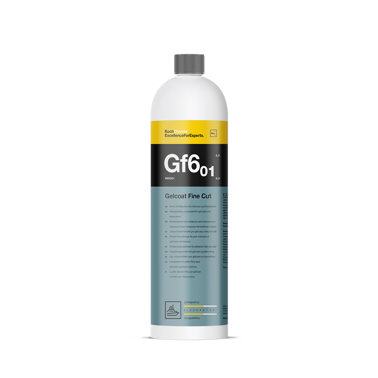 Gelcoat Fine Cut Gf6.01 - Feine Schleifpolitur für Gelcoats und Bootslacke 1l