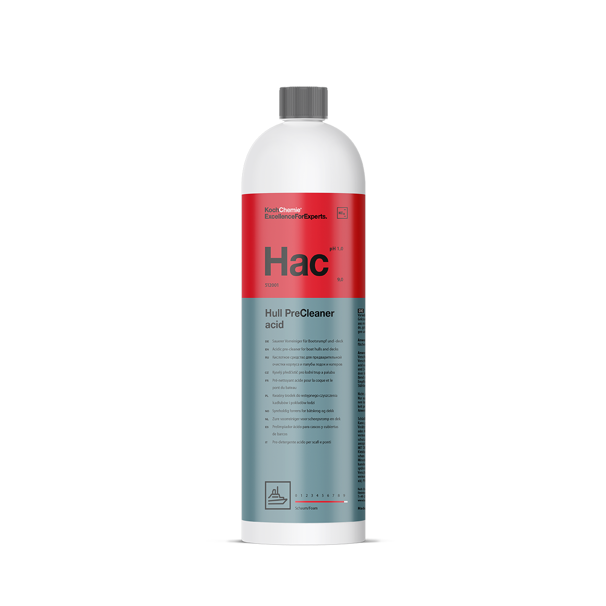Hull Precleaner acid Hac - Sauerer Vorreiniger für Bootsrumpf und -deck
