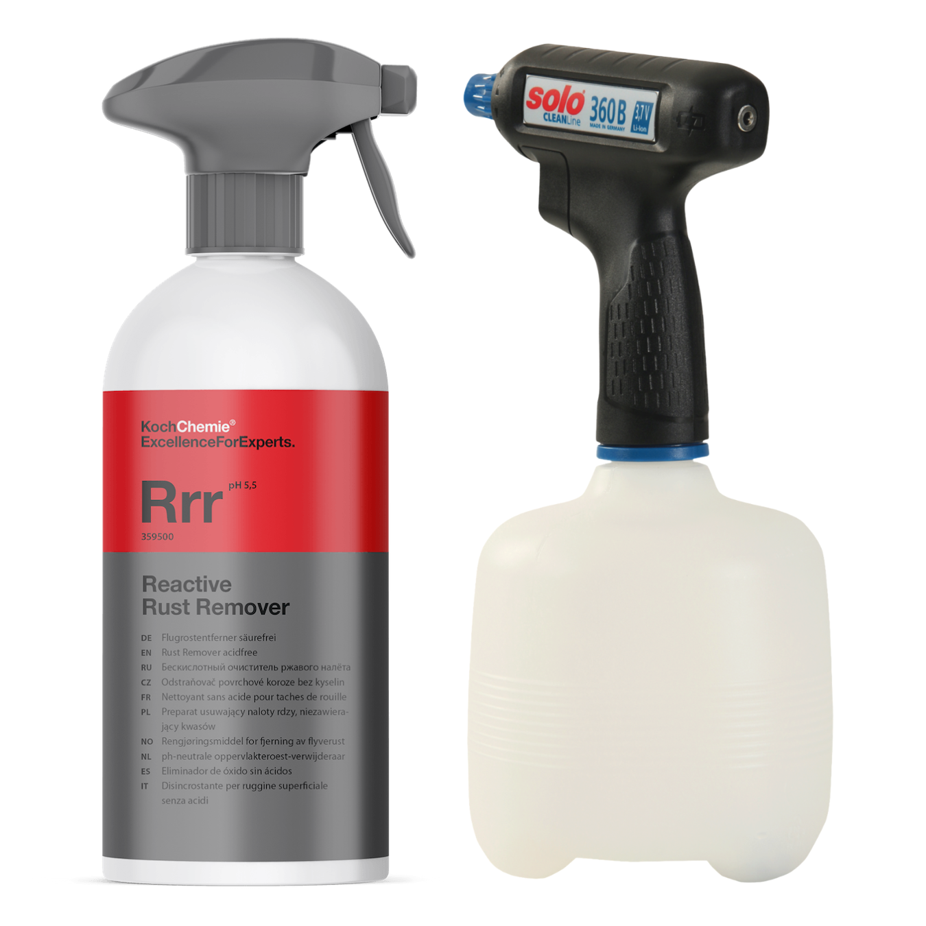SOLO Akku-Handspritze 360B + Reactive Rust Remover