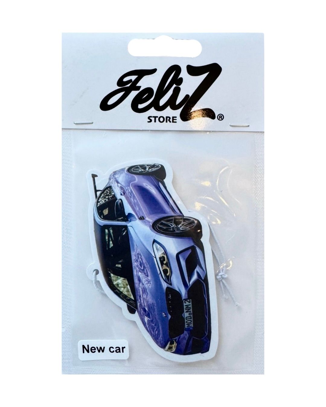 Feliz air freshener with New Car aroma
