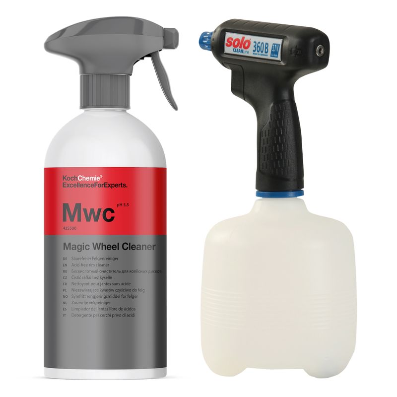 SOLO Akku-Handspritze 360B + Magic Wheel Cleaner SOLO Akku-Handspritze 360B + Magic Wheel Cleaner