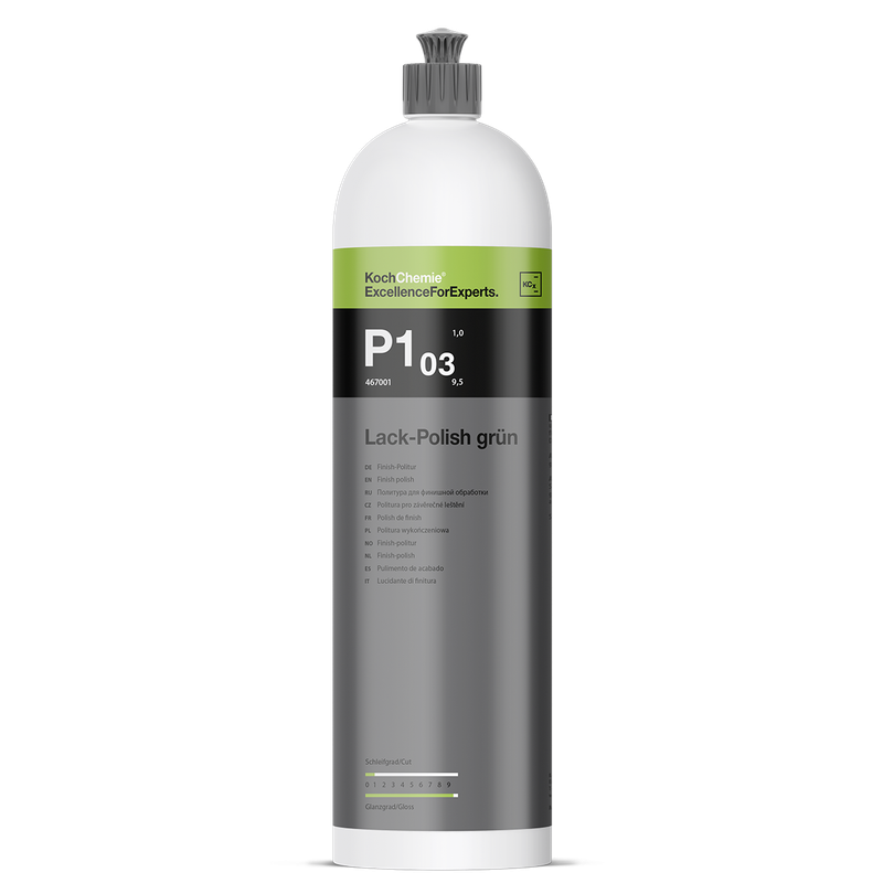 Lack-Polish grün P1.03 - Finish Politur 1l Lack-Polish grün P1.03 - Finish Politur 1l