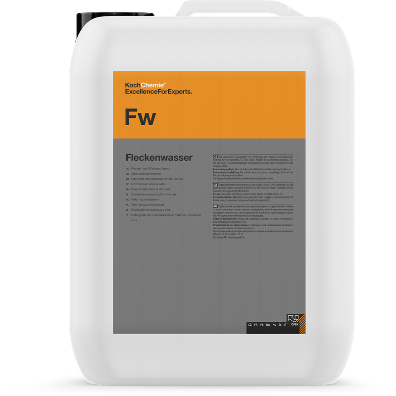 Fleckenwasser Fw - Flecken- & Wachsentferner 10l
