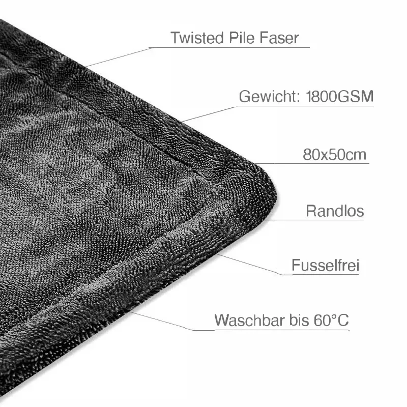 BLACK HOLE XL PREMIUM DRY TOWEL 80X50CM EDGELESS