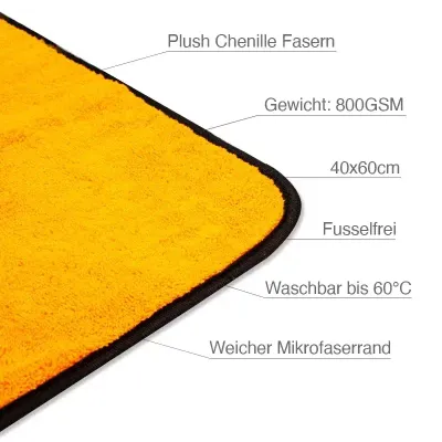 ORANGE BABY DRYING TOWEL 60X40CM 800GSM