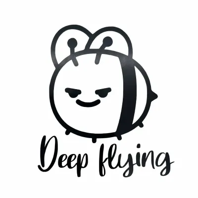 Deep flying bee stickers