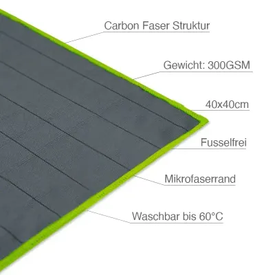 CARBON DISC CLEANING CLOTH 300GSM