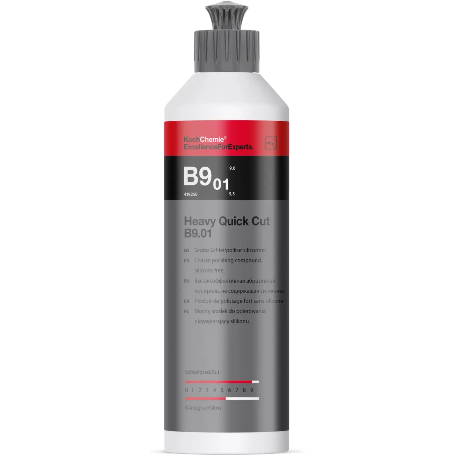 Heavy Quick Cut B9.01 - Starke Schleifpolitur siliconfrei Heavy Quick Cut B9.01 - Starke Schleifpolitur siliconfrei, Größe: 250ml Flasche