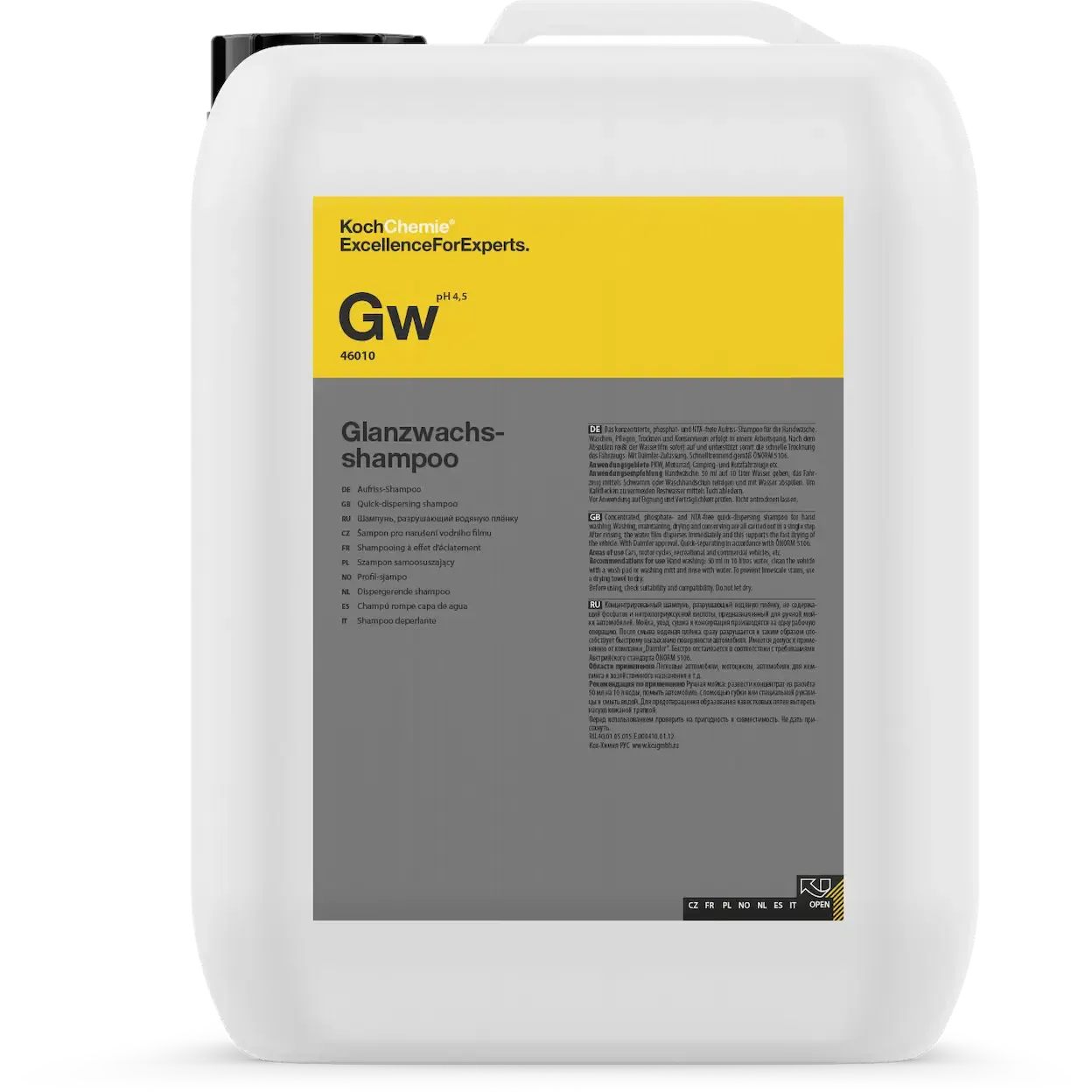 Glanzwachsshampoo Gw - Autoshampoo 10kg