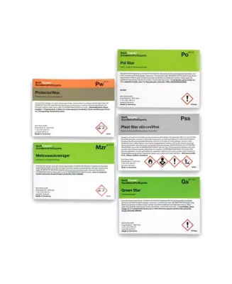 Koch Chemie Etikett für Leerflasche - verschiedene Ausführungen