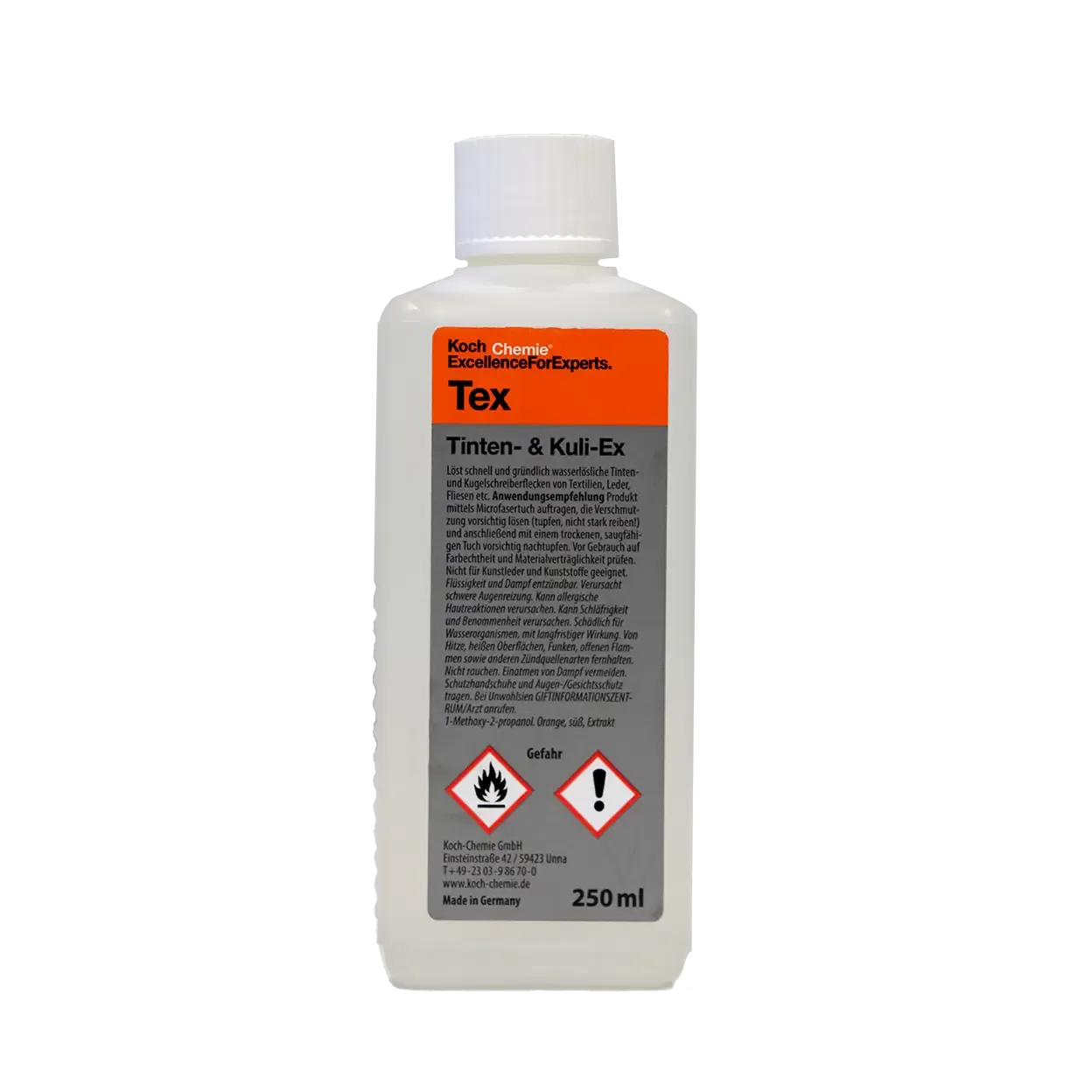 Tinten- & Kuli-Ex Tex - Tinten- und Kulientferner 250ml Tinten- & Kuli-Ex Tex - Tinten- und Kulientferner 250ml