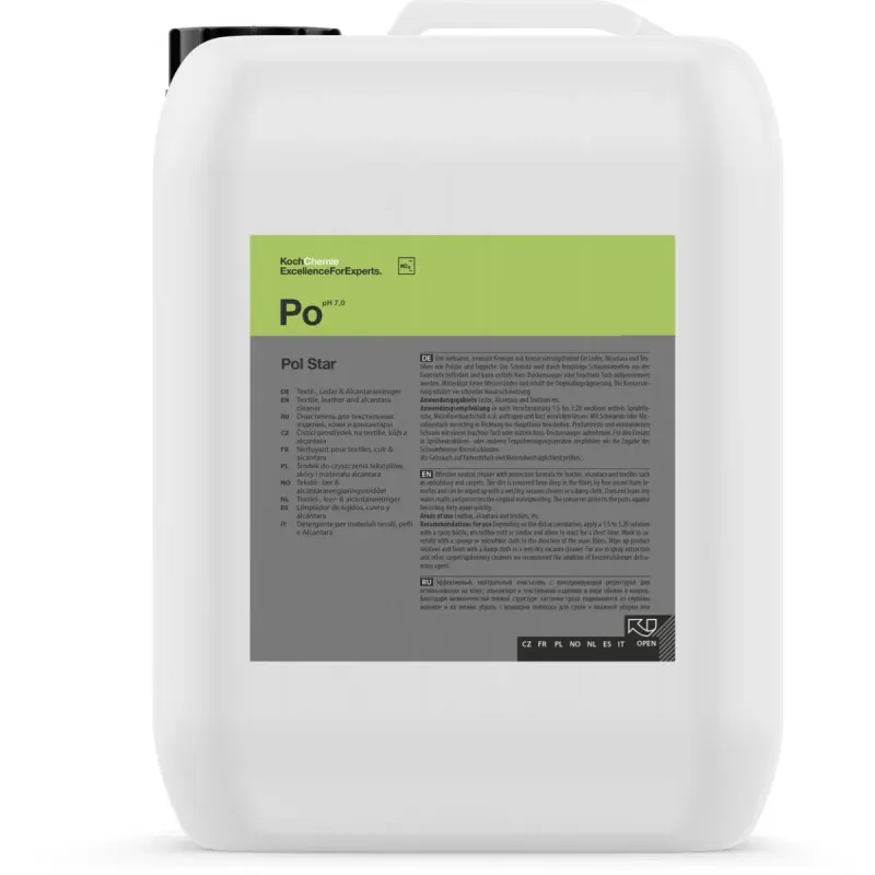 Pol Star Po - Textil-, Leder- & Alcantarareiniger 5l Pol Star Po - Textil-, Leder- & Alcantarareiniger 5l