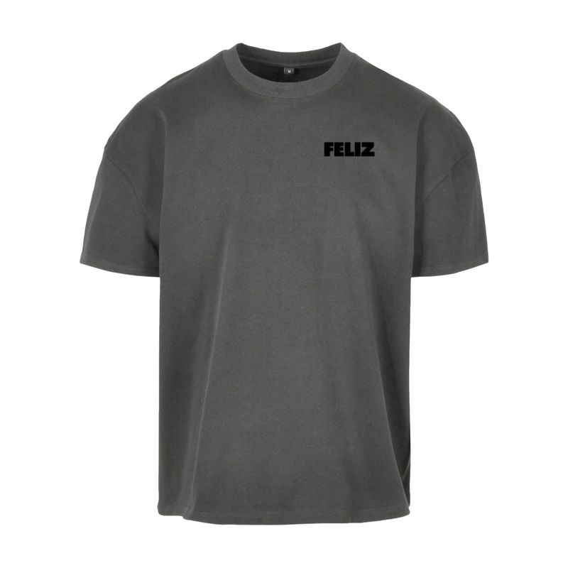 T-SHIRT "SCROLL LESS FEEL MORE" GRAU