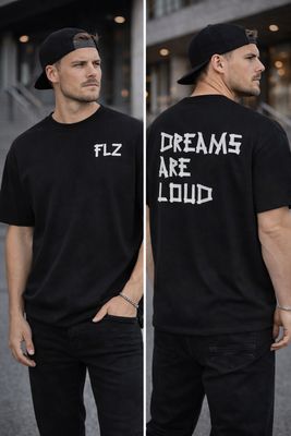 T-SHIRT "DREAMS ARE LOUD" BLACK
