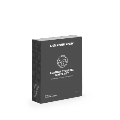 COLOURLOCK Leather Steering Wheel Set - Lederreperaturset für schwarze Lenkräder