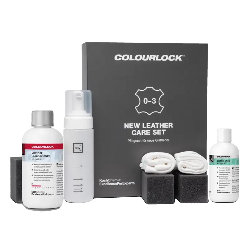 COLOURLOCK New Leather Care Set - Pflegeset für neue Glattleder (0 bis 3 Jahre)
