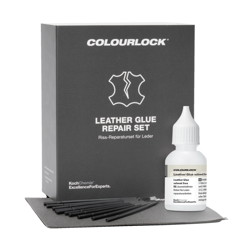 COLOURLOCK Leather Glue Repair Set - Riss-Reparatur Set für Leder COLOURLOCK Leather Glue Repair Set - Riss-Reparatur Set für Leder