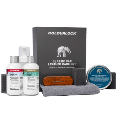 COLOURLOCK Classic Car Leather Care Set - Pflegeset für strapaziertes Oldtimer Leder