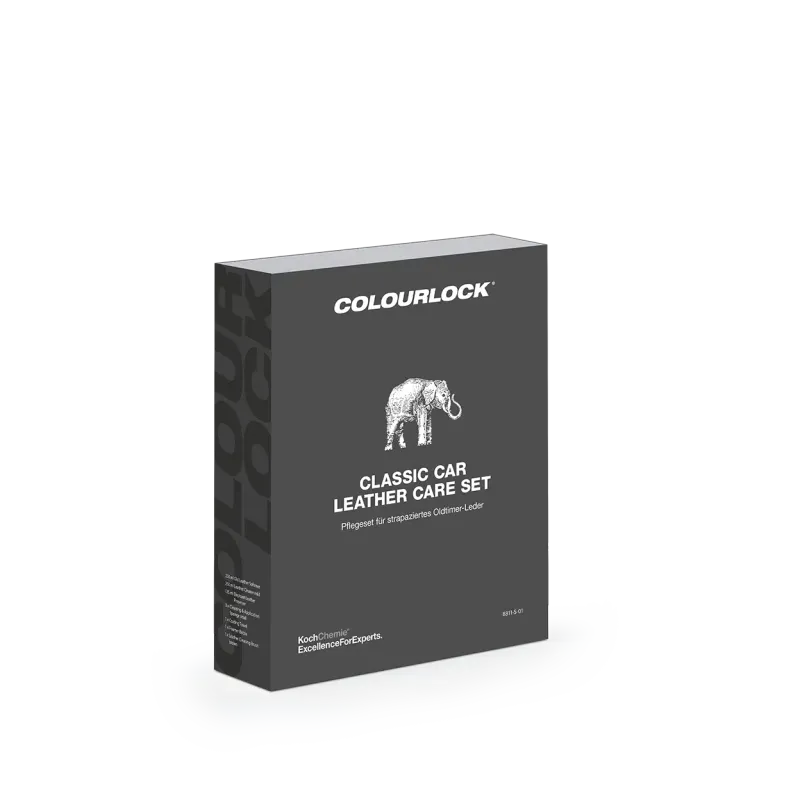 COLOURLOCK Classic Car Leather Care Set - Pflegeset für strapaziertes Oldtimer Leder
