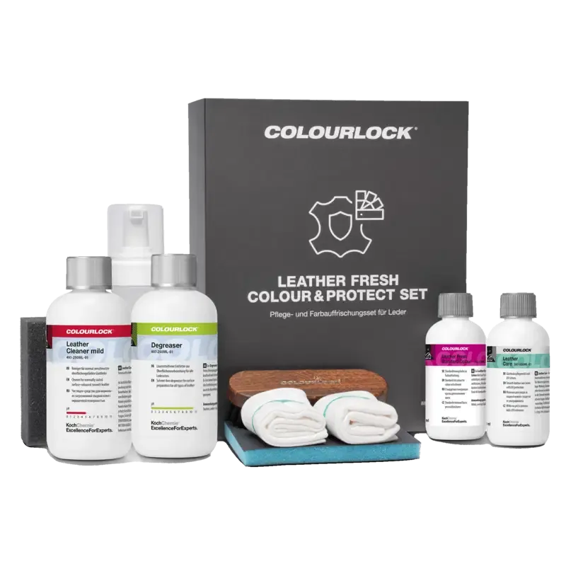 COLOURLOCK Leather Fresh Colour & Protect Set - Pflege- und Farbauffrischerset für Leder COLOURLOCK Leather Fresh Colour & Protect Set - Pflege- und Farbauffrischerset für Leder