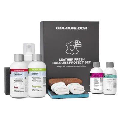 COLOURLOCK Leather Fresh Colour & Protect Set - Pflege- und Farbauffrischerset für Leder