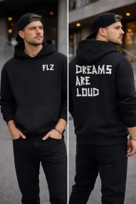 HOODIE "DREAMS ARE LOUD" BLACK