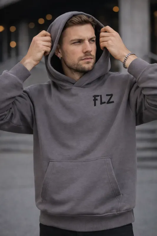 HOODIE "DREAMS ARE LOUD" GRAU