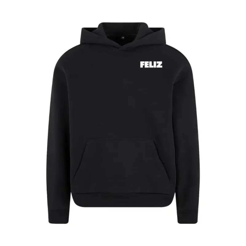 HOODIE "SCROLL LESS FEEL MORE" BLACK