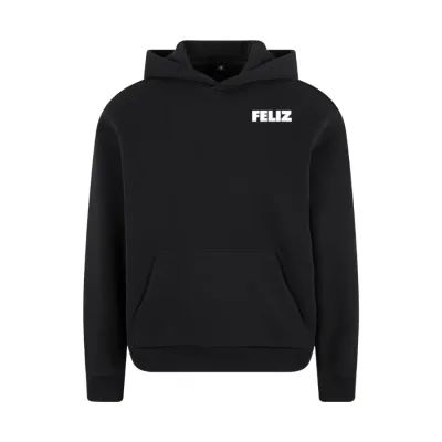 HOODIE "SCROLL LESS FEEL MORE" BLACK