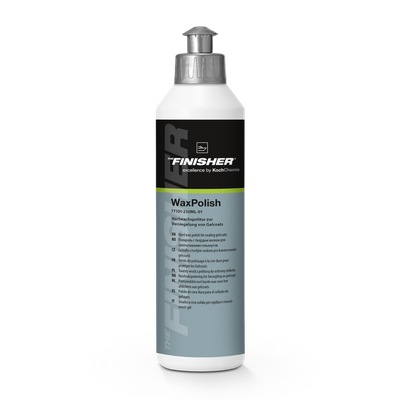THE FINISHER WaxPolish 250ml — Wachspolitur zur Versiegelung von Gelcoats. Poliert, pflegt, veredelt und konserviert leicht verwitterte Rumpf- und Deckoberflächen.