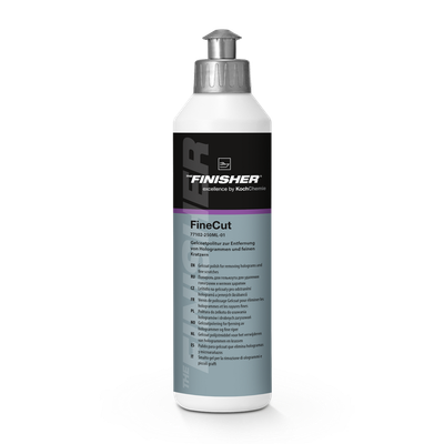 THE FINISHER FineCut 250ml — Politur zur Entfernung von Polierschleier, Hologramme und feine Kratzer auf leicht verwitterten und matten Gelcoats. Zur Vorbereitung von Versiegelungen.