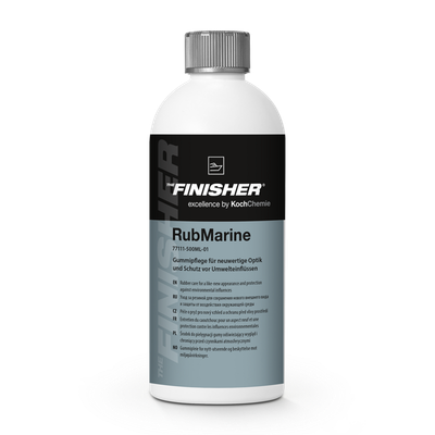 THE FINISHER RubMarine 500ml — Silikonölfreie Spezialpflege für Gummi- und Kunststoffteile im Außenbereich