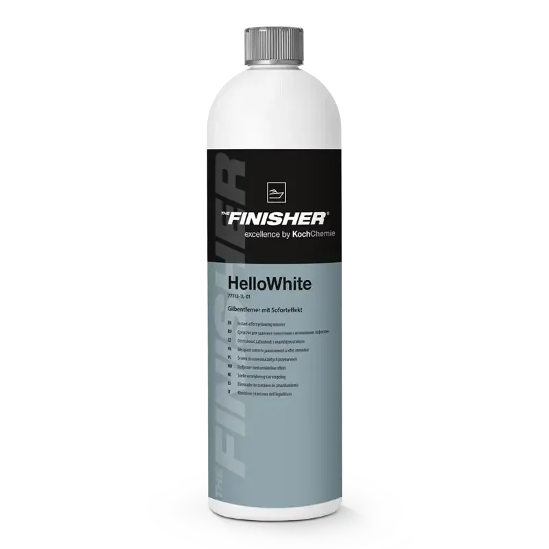 THE FINISHER HelloWhite 1l — Kraftreiniger mit Sofort-Effekt für Gelcoat und Lack