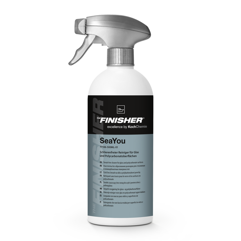 THE FINISHER SeaYou 500ml — Reiniger für Glas- und Polycarbonatflächen