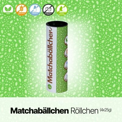 Matchabällchen Röllchen (4x25g) Matchabällchen Röllchen (4x25g)