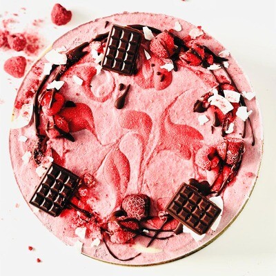 Vegan RawCake Rasperry-Vanilla glutenfrei ohne zucker