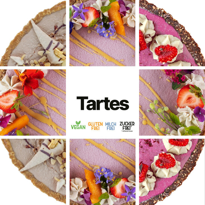 vegane glutenfreie Tartes ohne zucker