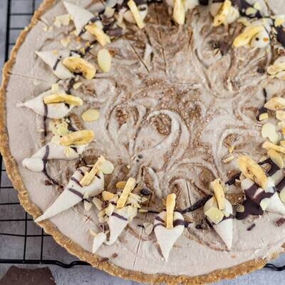 Tarte Banana-Toffee vegan glutenfrei ohne zucker