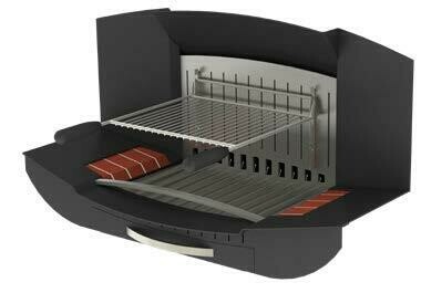 Grille de barbecue pour insert ouvert M 1000 Grille de barbecue Insert ouvert Finoptim